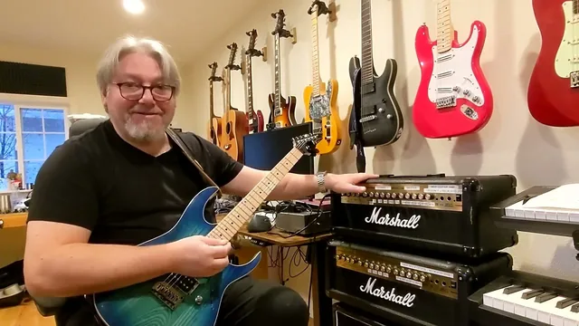 A still from the MGP guitar amp demo video.