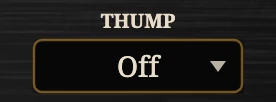 Thump, close up on the Reckless Amp.