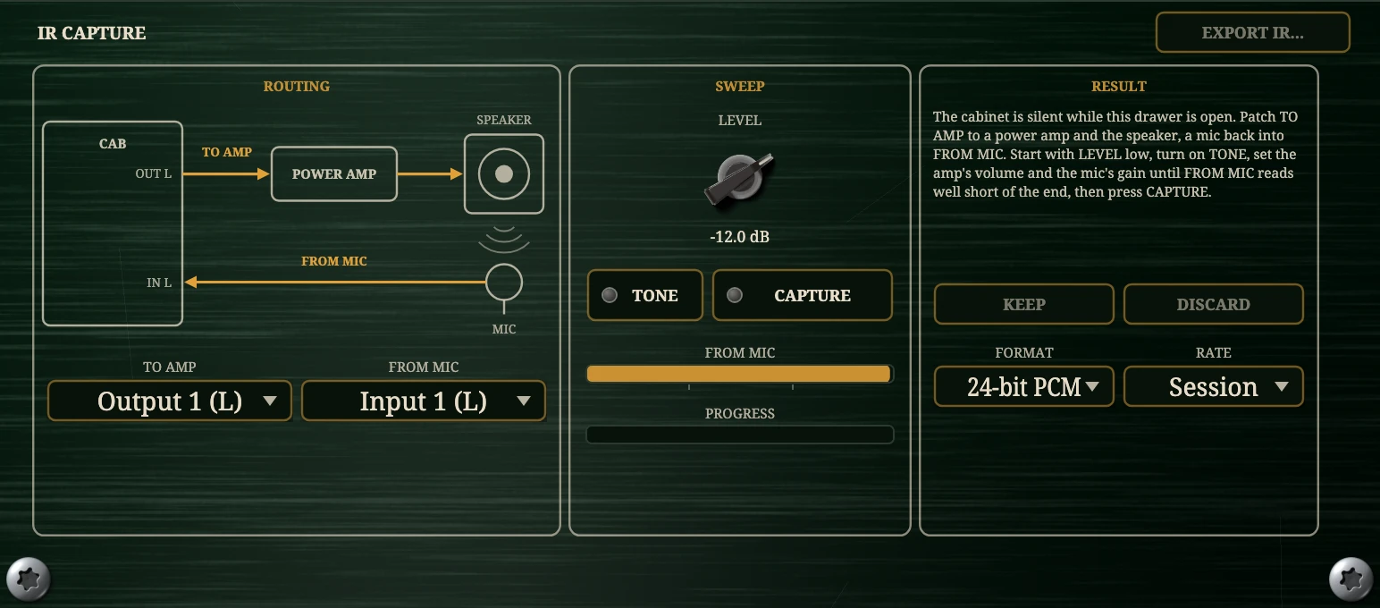 The capture drawer.