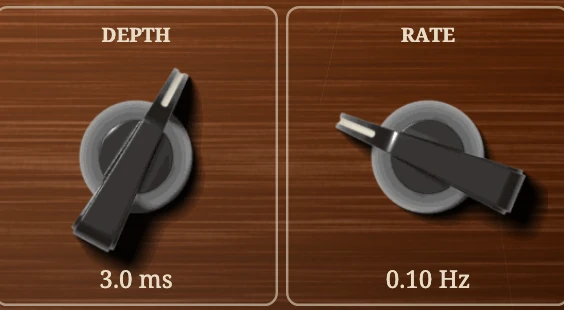Depth and Rate: how far and how fast the copy's timing drifts.