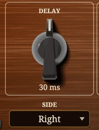 Delay, with the Side plate under it.