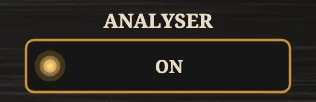 Analyser, close up on the Reckless EQ.