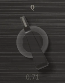 Q, close up on the Reckless EQ.