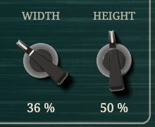 Width, Height, close up on the Reckless Space.